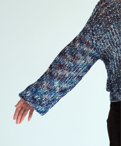 cepo（セポ）の「ミックスカラー ダンゾメニット（ニット/セーター・レディース・オレンジ/ブルー・M）」の22枚目の写真