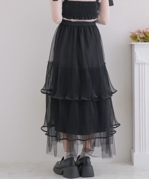 ems excite(エムズエキサイト)の「プリーツチュールSK(スカート・レディース・ブラック/ブルー/ナチュラル・FREE)」の20枚目の写真