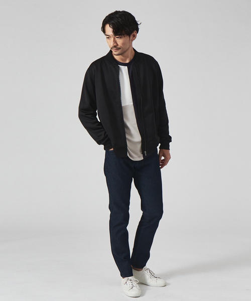 ABAHOUSE GRAY(アバハウスグレイ)の「エレガント スウェット ブルゾン(ブルゾン・メンズ・グレイッシュベージュ/オレンジ系その他/ブラック・46/48/50)」の11枚目の写真