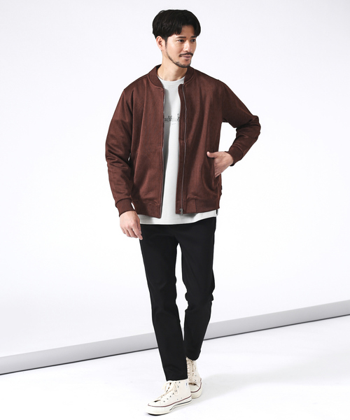 ABAHOUSE GRAY(アバハウスグレイ)の「エレガント スウェット ブルゾン(ブルゾン・メンズ・グレイッシュベージュ/オレンジ系その他/ブラック・46/48/50)」の21枚目の写真