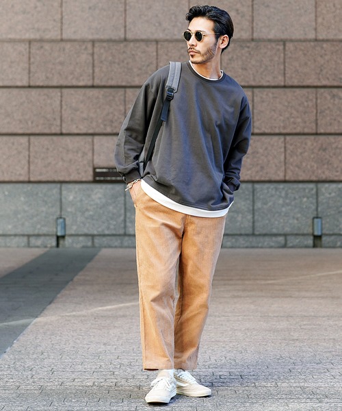 jiggys shop（ジギーズショップ）の「フェイクレイヤード スウェット  トレーナー（スウェット・メンズ・ホワイト/ブラック/チャコール/ベージュ/ブルー系その他/ブルー/グレー系その他・MEDIUM/LARGE/X-LARGE）」の18枚目の写真