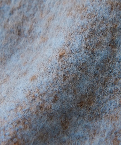 CUBE SUGAR（キューブシュガー）の「ボリュームフリンジマフラー（マフラー・レディース・ピンク/ネイビー/アイボリー・M）」の12枚目の写真