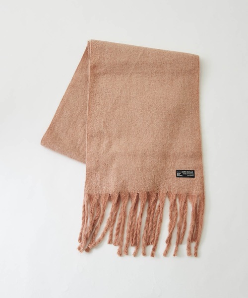 CUBE SUGAR（キューブシュガー）の「ボリュームフリンジマフラー（マフラー・レディース・ピンク/ネイビー/アイボリー・M）」の15枚目の写真