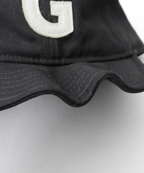 GERRY（ジェリー）の「フェルトワッペン キャンバス デニム アンパイアキャップ（キャップ・メンズ・ブラウン/インディゴブルー/ブラック・FREE）」の11枚目の写真