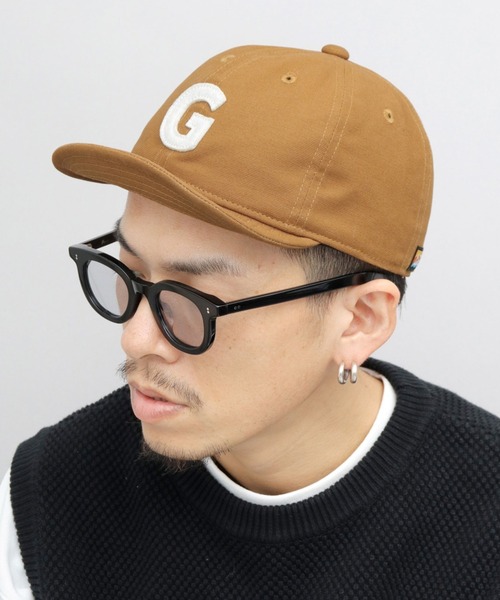 GERRY（ジェリー）の「フェルトワッペン キャンバス デニム アンパイアキャップ（キャップ・メンズ・ブラウン/インディゴブルー/ブラック・FREE）」の8枚目の写真