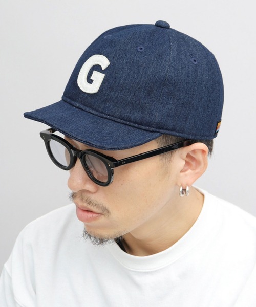 GERRY（ジェリー）の「フェルトワッペン キャンバス デニム アンパイアキャップ（キャップ・メンズ・ブラウン/インディゴブルー/ブラック・FREE）」の9枚目の写真