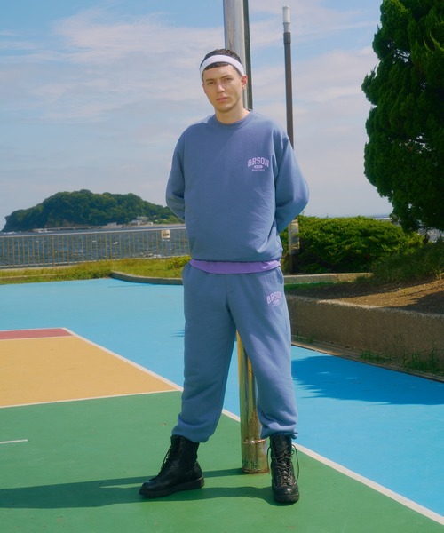＆RSON（アンダーソン）の「STANDARD LOGO SWEAT PANTS（スウェットパンツ・メンズ・グレー/ブルー・SMALL/MEDIUM/LARGE/X-LARGE）」の15枚目の写真