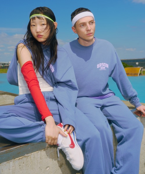 ＆RSON（アンダーソン）の「STANDARD LOGO SWEAT PANTS（スウェットパンツ・メンズ・グレー/ブルー・SMALL/MEDIUM/LARGE/X-LARGE）」の17枚目の写真