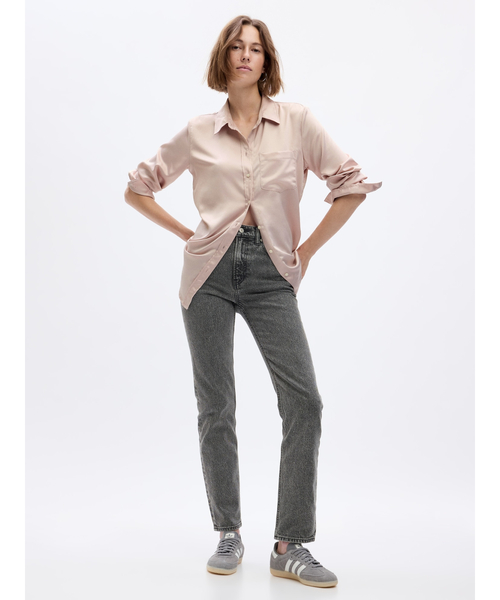 GAP(ギャップ)の「サテンシャツ(シャツ/ブラウス・レディース・ブラック/ドット/ピンク・XS/S/M/L/XXS)」の9枚目の写真