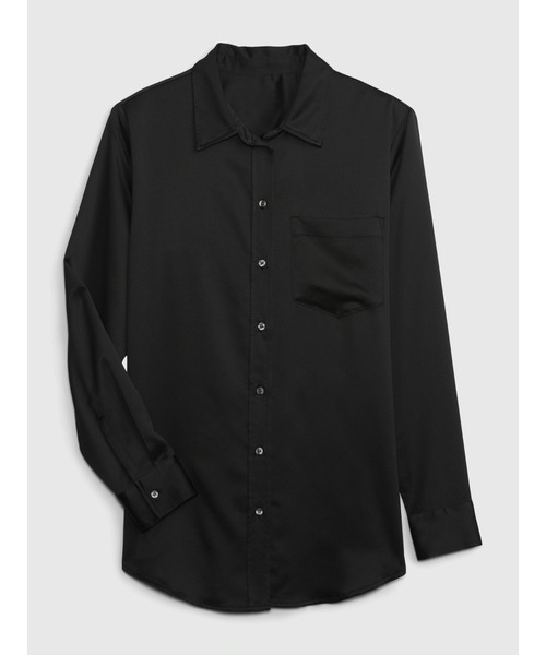 GAP(ギャップ)の「サテンシャツ(シャツ/ブラウス・レディース・ブラック/ドット/ピンク・XS/S/M/L/XXS)」の12枚目の写真