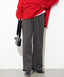 《追加3》ウールライクストレッチワイドパンツ
