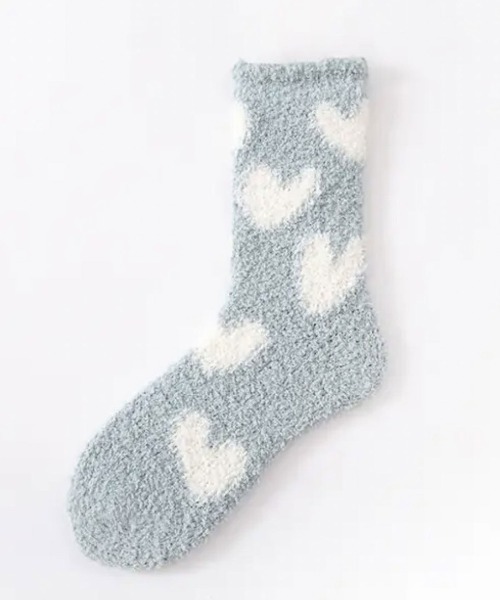 ammy.（エイミードット）の「【 ammy. / エイミードット 】 ふわふわ ハート ソックス / ルームソックス（その他ルームウェア・レディース・ブルー/パープル/ホワイト/オレンジ/ピンク・FREE）」の3枚目の写真