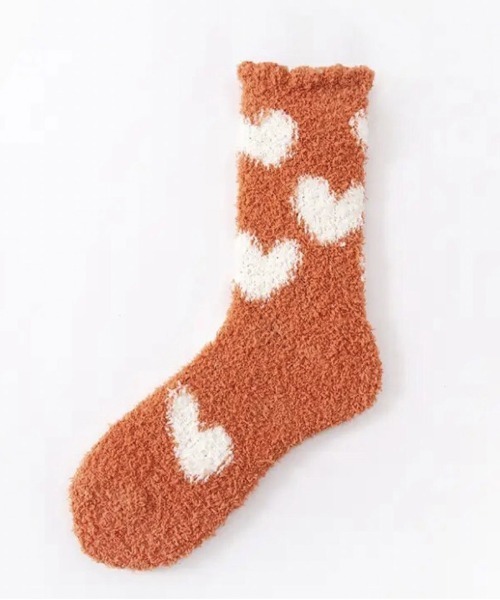 ammy.（エイミードット）の「【 ammy. / エイミードット 】 ふわふわ ハート ソックス / ルームソックス（その他ルームウェア・レディース・ブルー/パープル/ホワイト/オレンジ/ピンク・FREE）」の7枚目の写真