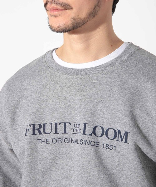 FRUIT OF THE LOOM(フルーツオブザルーム)の「FRUIT OF THE LOOM別注裏毛裏起毛クルーネックスウェット(スウェット・メンズ・レッド/ホワイト/グレー・L/M)」の12枚目の写真