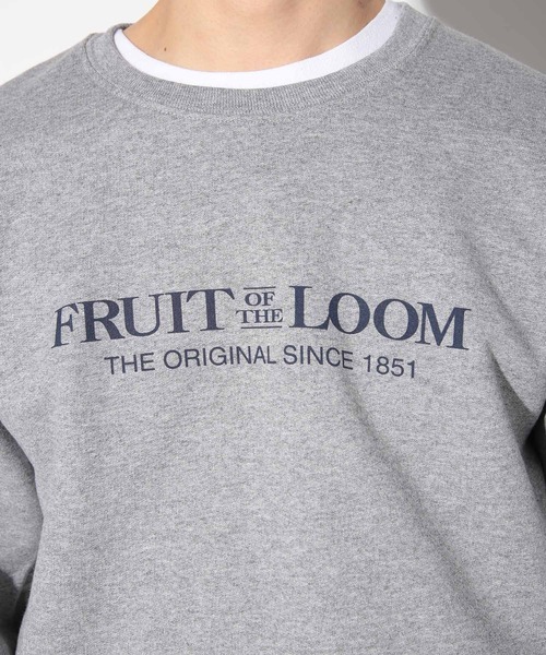 FRUIT OF THE LOOM(フルーツオブザルーム)の「FRUIT OF THE LOOM別注裏毛裏起毛クルーネックスウェット(スウェット・メンズ・レッド/ホワイト/グレー・L/M)」の13枚目の写真