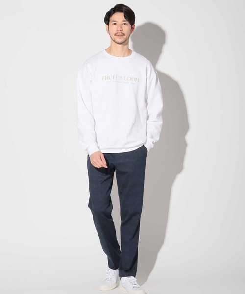 FRUIT OF THE LOOM(フルーツオブザルーム)の「FRUIT OF THE LOOM別注裏毛裏起毛クルーネックスウェット(スウェット・メンズ・レッド/ホワイト/グレー・L/M)」の21枚目の写真