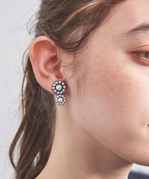 【別注】＜IRIS 47＞MIMOSA イミテーションパール イヤリング