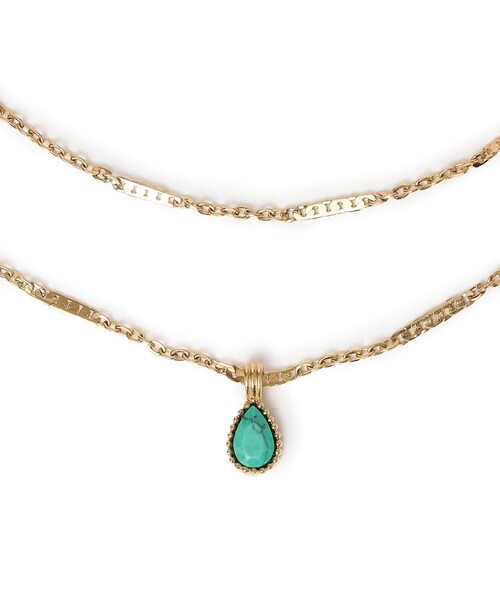 SHIPS(シップス)の「AEC PARIS:HEDELIA NECKLACE ◇(ネックレス・レディース・ライトホワイト/ライトブルー・ONE SIZE)」の1枚目の写真