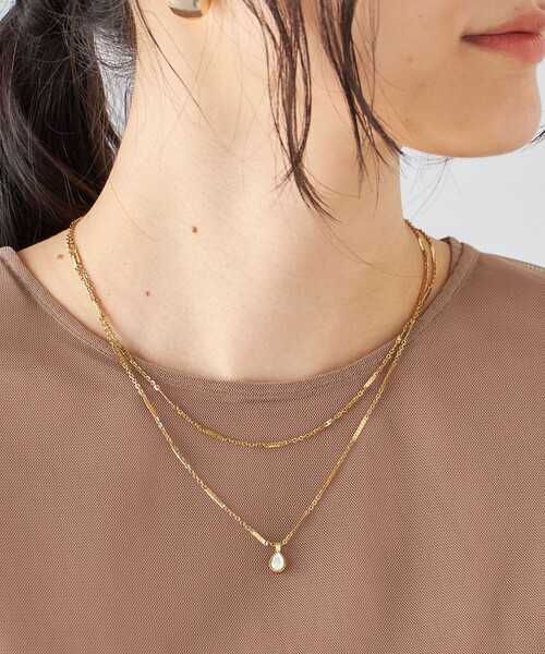 SHIPS(シップス)の「AEC PARIS:HEDELIA NECKLACE ◇(ネックレス・レディース・ライトホワイト/ライトブルー・ONE SIZE)」の9枚目の写真
