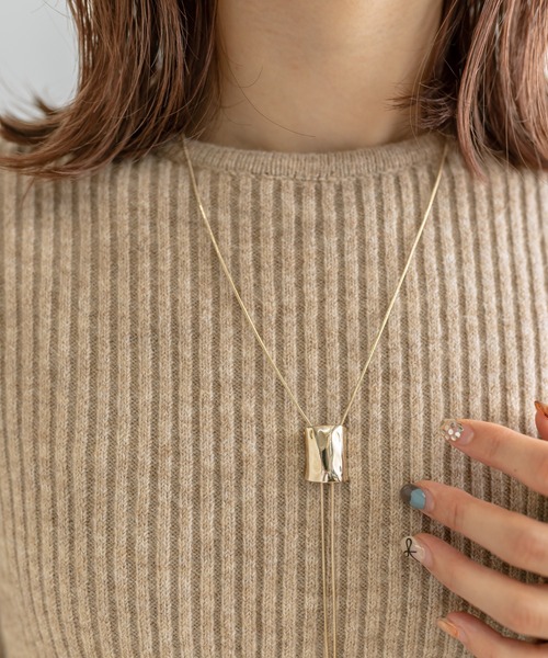 mystic（ミスティック）の「[Eau] slide chain necklace（ネックレス・レディース・シルバー/ゴールド・ONE SIZE）」の4枚目の写真