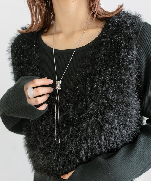 mystic（ミスティック）の「[Eau] slide chain necklace（ネックレス・レディース・シルバー/ゴールド・ONE SIZE）」の6枚目の写真