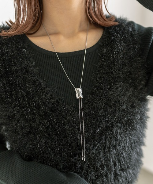 mystic（ミスティック）の「[Eau] slide chain necklace（ネックレス・レディース・シルバー/ゴールド・ONE SIZE）」の7枚目の写真