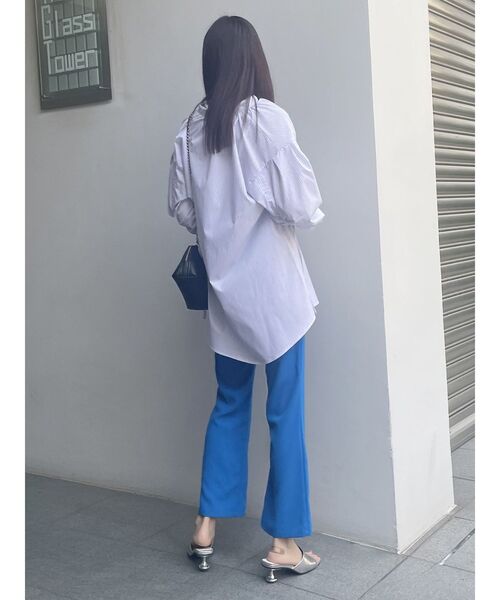 MURUA（ムルーア）の「ハイウエストフィットフレアパンツ（その他パンツ・レディース・ブルー/ブラック・2/1）」の15枚目の写真