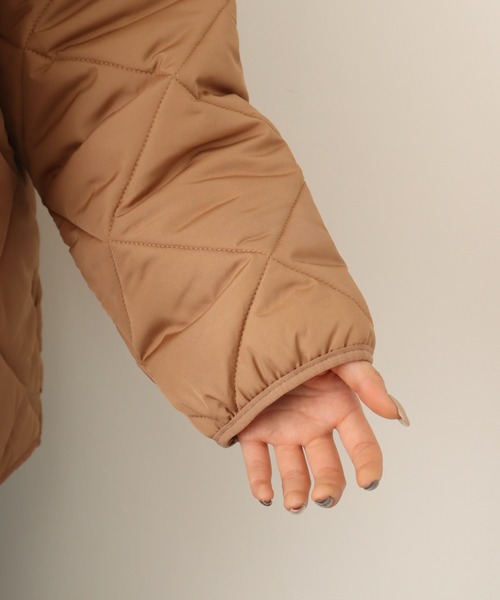 セール】atONE ふっくら着こなし防寒ダウン！軽量中綿ノーカラーダウン