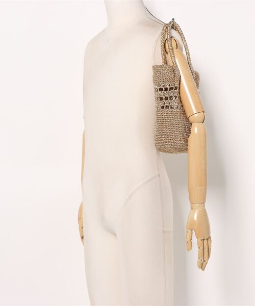 LAVEANGE(ラビアンジェ)の「ラメコードハンドバッグ(かごバッグ・レディース・ゴールド/シルバー・F)」の18枚目の写真