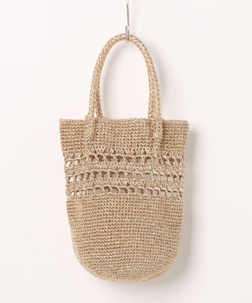 LAVEANGE(ラビアンジェ)の「ラメコードハンドバッグ(かごバッグ・レディース・ゴールド/シルバー・F)」の17枚目の写真