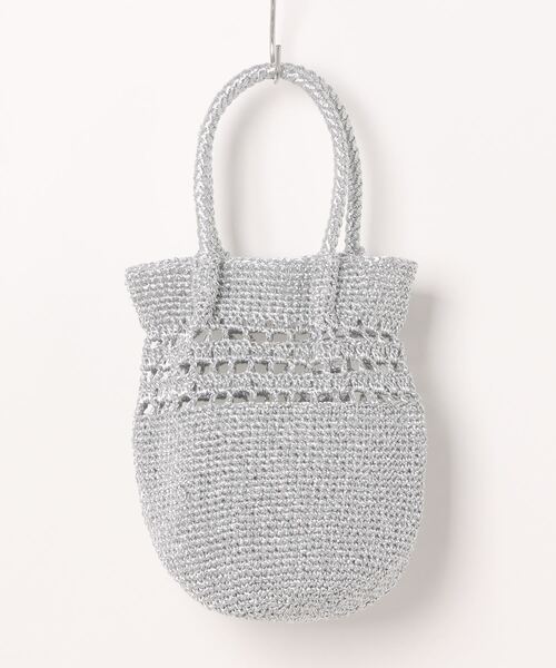 LAVEANGE(ラビアンジェ)の「ラメコードハンドバッグ(かごバッグ・レディース・ゴールド/シルバー・F)」の16枚目の写真