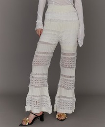 PRANK PROJECT | 【24SPRING PRE ORDER】ブークレレースニットパンツ / Boucle Lace Knit Pants(その他パンツ)
