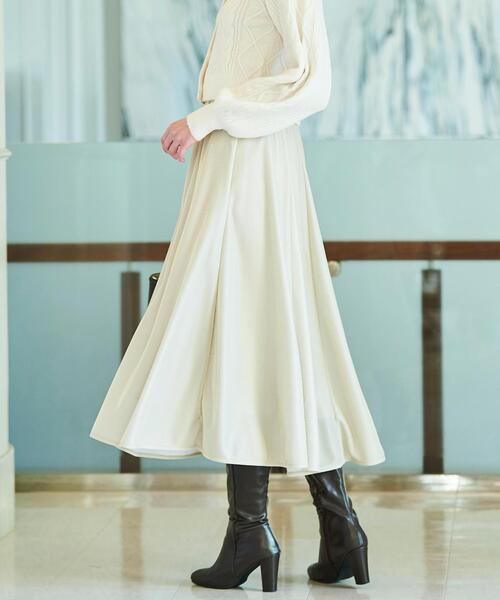 AND COUTURE（アンドクチュール）の「ラメデザイン8枚ハギスカート（スカート・レディース・ブラック/ライトグレー/ベージュ・MEDIUM）」の18枚目の写真