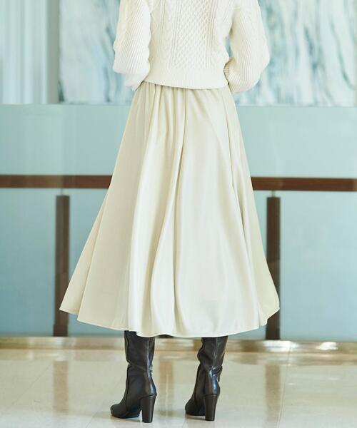 AND COUTURE（アンドクチュール）の「ラメデザイン8枚ハギスカート（スカート・レディース・ブラック/ライトグレー/ベージュ・MEDIUM）」の19枚目の写真