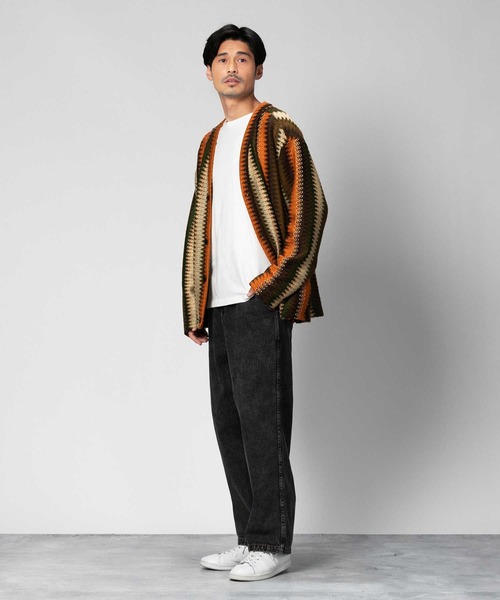 Right-on(ライトオン)の「ワイドデニムパンツ(デニムパンツ・メンズ・オフホワイト/ブラック/グレー・L/M/XL)」の6枚目の写真