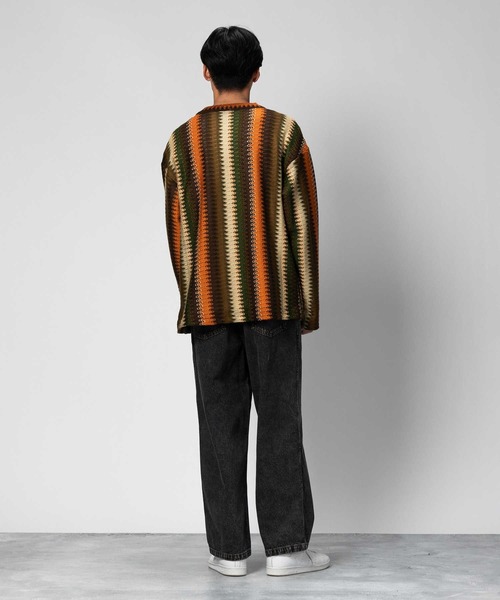 Right-on(ライトオン)の「ワイドデニムパンツ(デニムパンツ・メンズ・オフホワイト/ブラック/グレー・L/M/XL)」の8枚目の写真