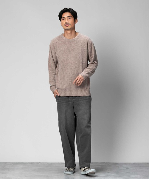 Right-on(ライトオン)の「ワイドデニムパンツ(デニムパンツ・メンズ・オフホワイト/ブラック/グレー・L/M/XL)」の9枚目の写真