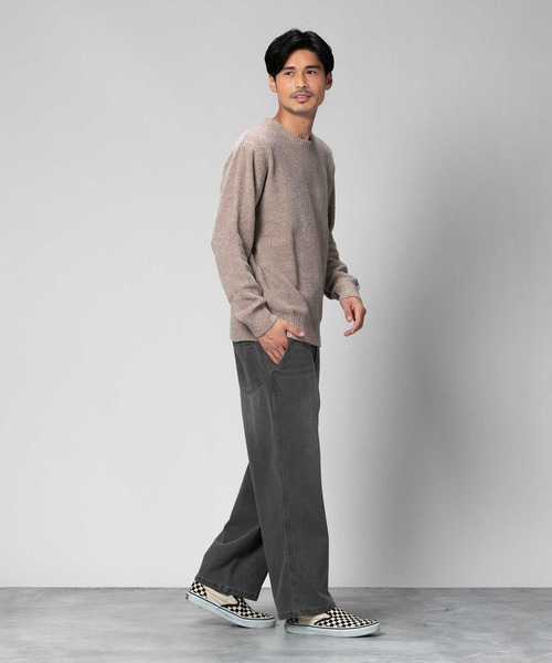 Right-on(ライトオン)の「ワイドデニムパンツ(デニムパンツ・メンズ・オフホワイト/ブラック/グレー・L/M/XL)」の10枚目の写真