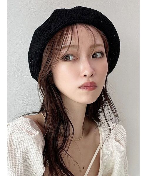 RESEXXY（リゼクシー）の「ベレー帽（ハンチング/ベレー帽・レディース・ブラウン/ブラック・FREE）」の7枚目の写真