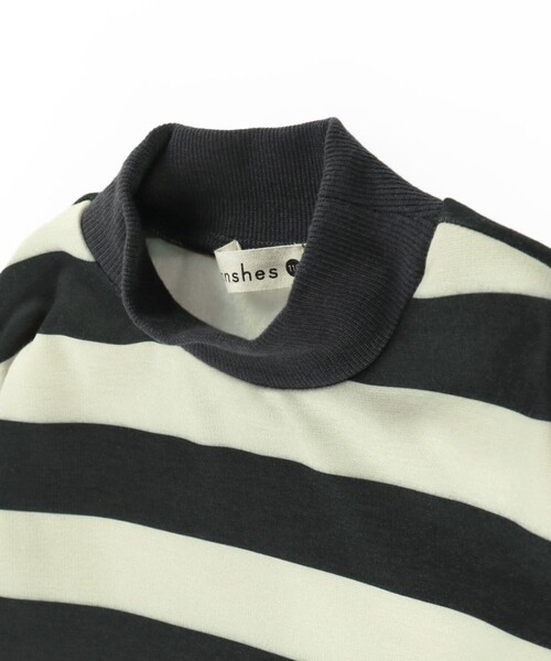 BRANSHES（ブランシェス）の「【あったか】裏シャギーボーダートレーナー（スウェット・キッズ・ブラック/ベージュ/グレー・150/140/110/90/130/120/100）」の6枚目の写真