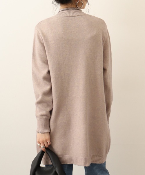 Chiaro（キアロ）の「chiaro チュニック丈ハイネックニット（ニット/セーター・レディース・ベージュ/モカ/ターコイズブルー/ブラック・40）」の13枚目の写真