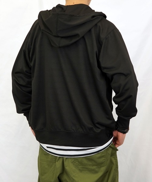 Burner(バーナー)の「【GROOVY STORE】ミニ裏毛 ZIPパーカー(パーカー・メンズ・ブラック/杢グレー/ブルー/スミクロ/ホワイト・M/LL/L)」の20枚目の写真
