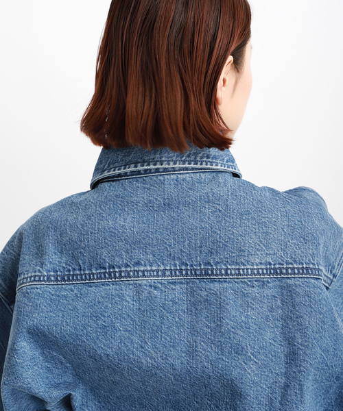 VERMEIL par iena(ヴェルメイユパーイエナ)の「【upper hights/アッパーハイツ】THE ESSENSE LAKE(シャツ/ブラウス・レディース・ネイビー・X-SMALL/SMALL)」の7枚目の写真