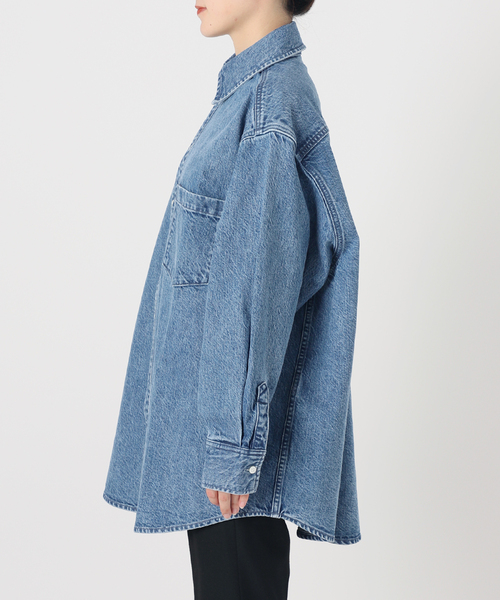 VERMEIL par iena(ヴェルメイユパーイエナ)の「【upper hights/アッパーハイツ】THE ESSENSE LAKE(シャツ/ブラウス・レディース・ネイビー・X-SMALL/SMALL)」の10枚目の写真