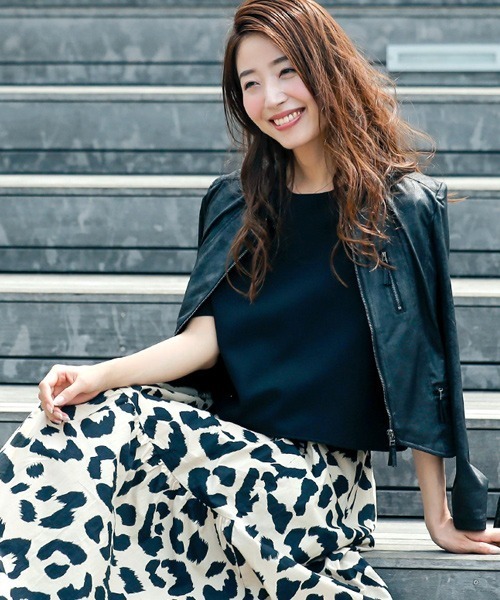 Ehre style(エーレスタイル)の「革命的レザー見えライダースジャケット(ライダースジャケット・レディース・ブラック・FREE)」の14枚目の写真