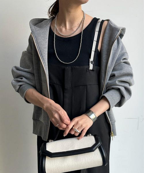 DouDou(ドゥドゥ)の「【AgAwd/アガウド】【WEB限定】 サスペンダータックパンツ(サロペット/オーバーオール・レディース・ブラウン/ブラック・FREE)」の7枚目の写真