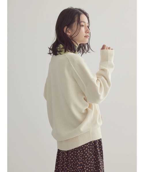 AMERICAN HOLIC(アメリカンホリック)の「【WEB限定】スキッパーニットプルオーバー(ニット/セーター・レディース・ブルー/アイボリー/ネイビー・L/M)」の12枚目の写真