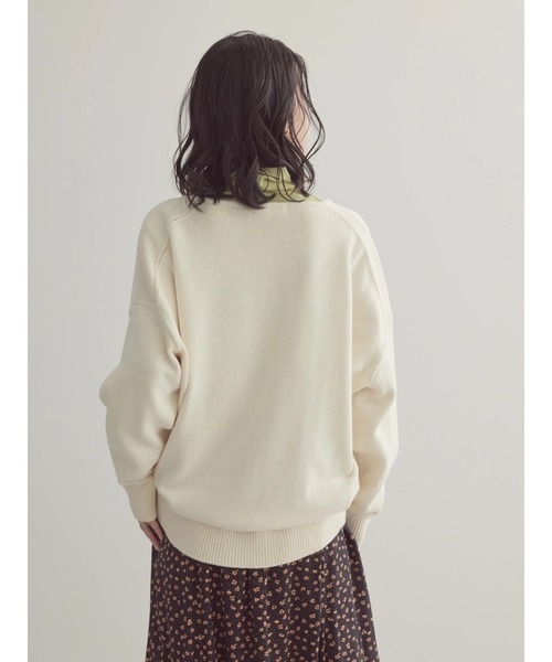 AMERICAN HOLIC(アメリカンホリック)の「【WEB限定】スキッパーニットプルオーバー(ニット/セーター・レディース・ブルー/アイボリー/ネイビー・L/M)」の13枚目の写真
