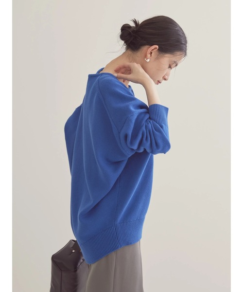 AMERICAN HOLIC(アメリカンホリック)の「【WEB限定】スキッパーニットプルオーバー(ニット/セーター・レディース・ブルー/アイボリー/ネイビー・L/M)」の17枚目の写真