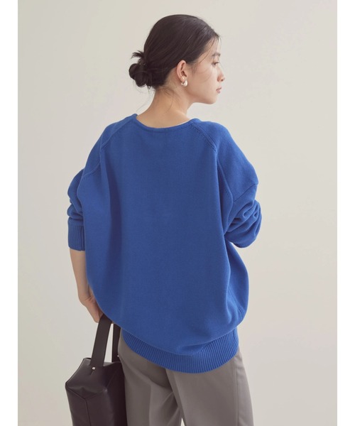 AMERICAN HOLIC(アメリカンホリック)の「【WEB限定】スキッパーニットプルオーバー(ニット/セーター・レディース・ブルー/アイボリー/ネイビー・L/M)」の18枚目の写真